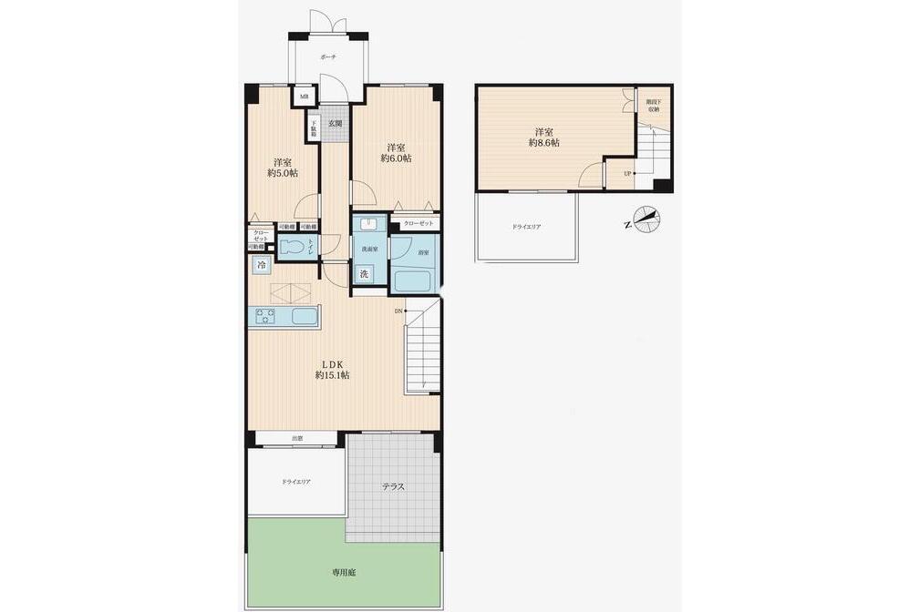 ディアコート逗子海岸1階部分