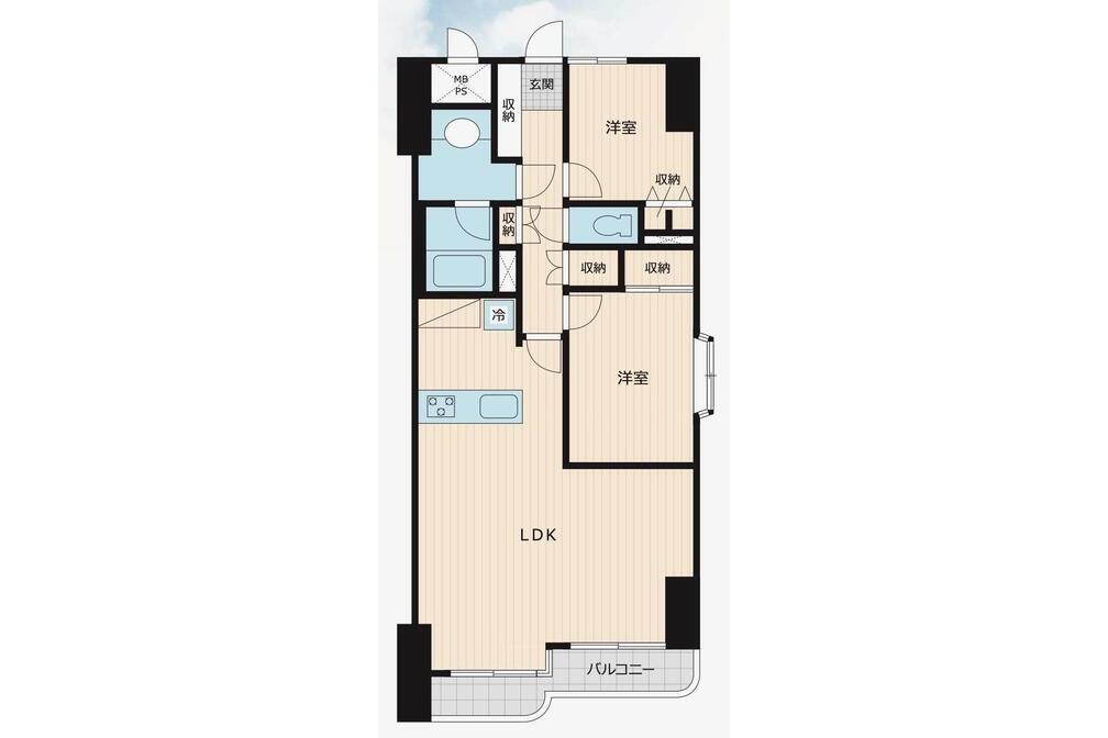 ライオンズマンション湘南秋谷 4階部分